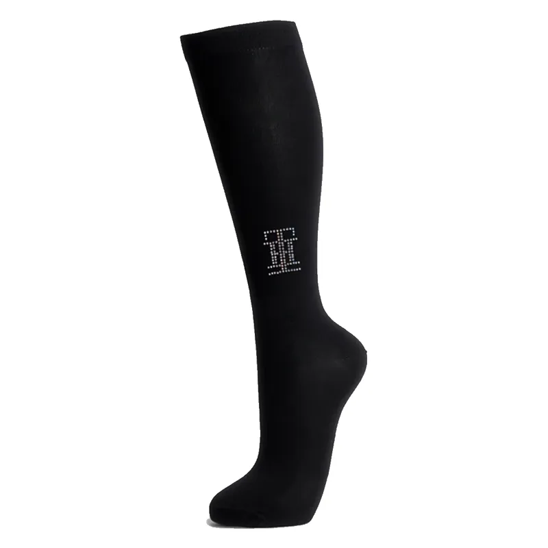 Tommy Hilfiger Women's Rhinestone Summer Socks - Black